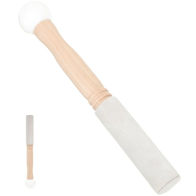 BESTYASH 1 Ensemble Style Simple Bol Chantant en Bois de Caoutchouc Maillet pour Vibration Résonance Adultes