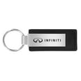 thumbnail image 1 of infiniti large black leather key chain, 1 of 2