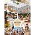 thumbnail image 6 of Gray Tablecloth Rectangle Table Cloth 60x84, Waterproof Tablecloth Outdoor Table Cloth, Abstract Lines Gradient Minimalist Modern Texture Washable Table Cover for Kitchen Dinning Party, 6 of 8