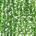 thumbnail image 1 of Nvzi Paquete de 24 enredaderas falsas con hojas, guirnalda de hiedra artificial, hojas de hiedra falsas para dormitorio, guirnaldas de vegetación artificial, enredaderas colgantes, 1 of 5