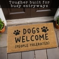 thumbnail image 6 of MAINEVENT  Dogs Welcome People Tolerated Outdoor Welcome Mat for Outside 30x17 Inch Coir, 6 of 9