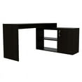 thumbnail image 1 of TUHOME Axis L-Shaped Desk Engineered Wood Desks in  Black, 1 of 6