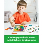 Coogam Wooden Tangram Puzzle, Jigsaw Brain Teasers 3D Logic IQ Game Geometric Blocks Montessori STEM Educational Toys