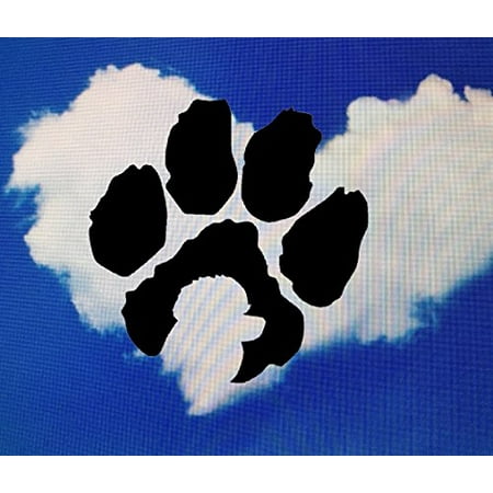 Black Lab Decor Dog in Paw Print~ Decal, Choose from Lab, Boxer, Schnauzer, Beagle, Yorkie, Poodle, Pug, or Pit. 6