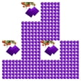 thumbnail image 4 of QualitChoice 100pcs Square Aluminum Foil Wrappers Colorful Package Candy Chocolate Lollipops purple 3Set, 4 of 6