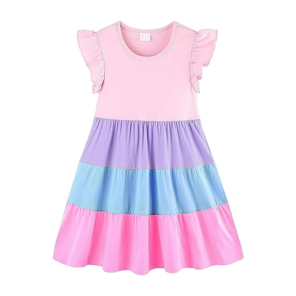 Girls Dresses Size 10-12 Boho Girls Summer Dresses Tween Sleeveless Bubble Hem Sundress Casual Beach Vacation with Pockets for 7-12 Years