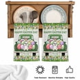 thumbnail image 5 of Spring Easter Kitchen Towels Set of 1, Easter Eggs Bunny Truck Botanical Wooden Absorbent Dish Towels for Kitchen, Microfiber Hand Towel, Quick Drying Tea Towel for Cleaning Decorative Dishcloths, 5 of 7