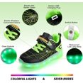 thumbnail image 4 of Toddler LED Flashing Light Up Shoes Boys Girls Lightweight Mesh Breathable Sneakers, 4 of 4