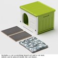 thumbnail image 3 of Cat House TSEHOOHOO, de plástico, apilable, aislante, verde, 3 of 7