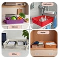 thumbnail image 5 of 6 Pack Colorful Classroom Paper Baskets  Organizing Desk Tray For A4 Papers Storage Plastic Bins Turn In Trays Teachers And Students Office Room (bright Color), 5 of 9