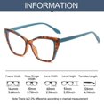 thumbnail image 3 of Antique blue light glasses square glasses GREEN Green Green, 3 of 8