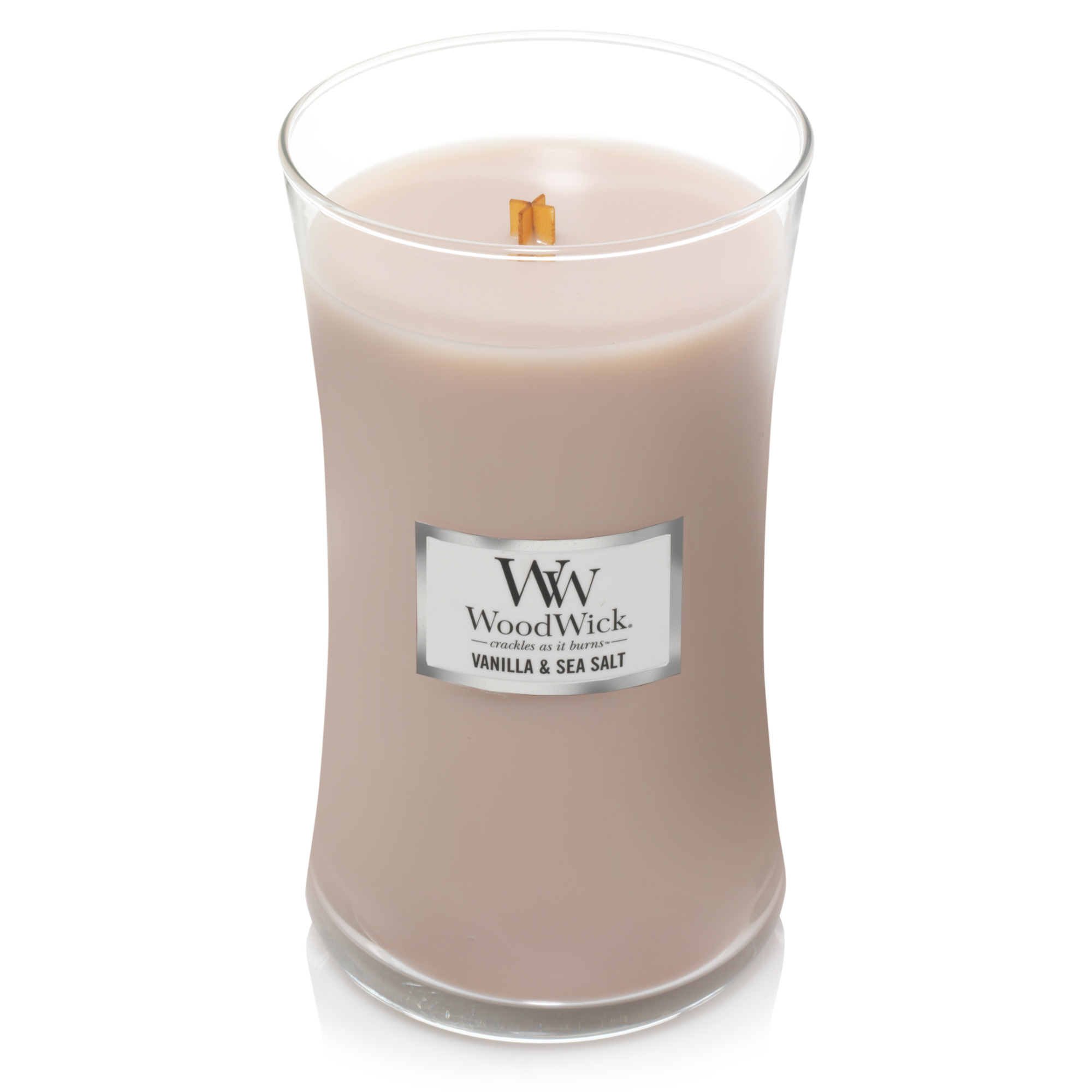 WoodWick Vanilla & Sea Salt, Scented Candle, Classic Hourglass Jar, Large 7-inch, 21.5 Ounce - image 5 of 5