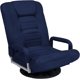thumbnail image 1 of Songqin Swivel Gaming Chair 360 Degree Multipurpose Floor Chair Rocker for TV, Reading, Playing Video Games w/Lumbar Support, Armrest Handles, Adjustable Foldable Backrest - Navy, 1 of 16