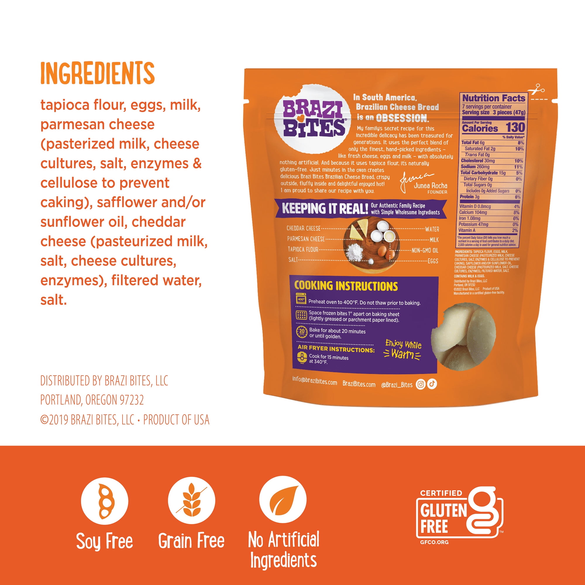 Brazi Bites Cheddar and Parmesan Brazilian Cheese Bread, Frozen, Regular, 11.5 oz (330g)