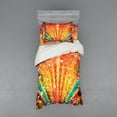 thumbnail image 1 of Ambesonne Orange Bedding Set 3 Pcs, Rainbow with Diamonds, Twin XL, Orange Red, 1 of 3