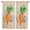 W70 x H115cm x2, variant on Vintage Kraft Textured Farm Carrots Curtain Home Decoration Living Room Short Curtains Window Treatments For Kitchen Bedroom