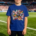 thumbnail image 1 of Chandail Filles Col Rond Hauts Graphiques T-Shirts Tenues d'Été Vêtements Filles 12-13 Ans, 1 of 4