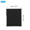 thumbnail image 2 of REGALWOVEN Jewelry Pouches with Snap Button, Velvet Jewelry Pouches Portable Storage Bags Black 3.94"x3.35", 2 of 7