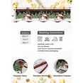 thumbnail image 4 of Black Red Snowman Christmas Mantel Scarf Fireplace Decorations for Living Room, Xmas Tree Snowflake Winter Fireplace Mantel Scarf Cover Runner for Halloween/Thanksgiving/Christmas Decor 70"x17", 4 of 6