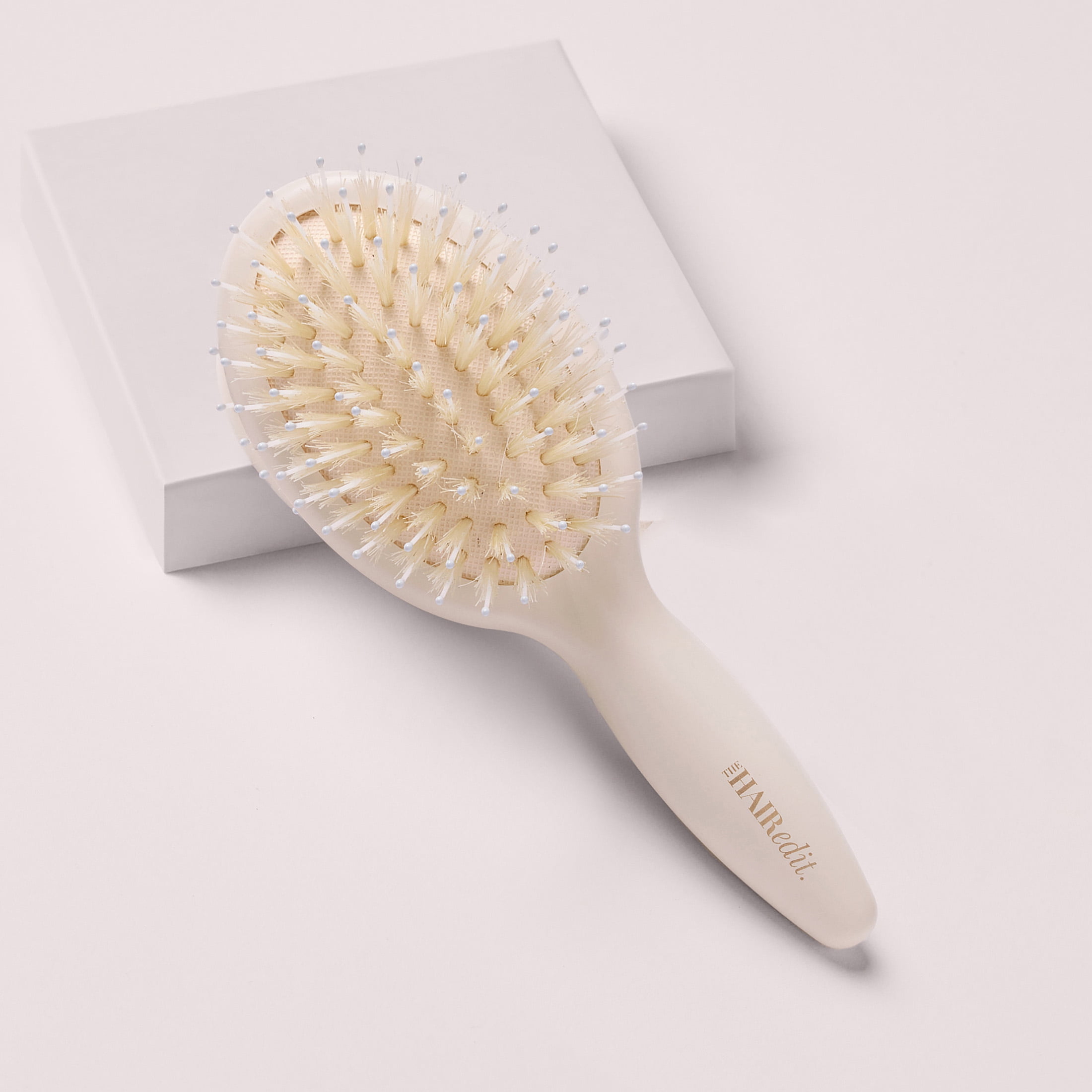 The Hair Edit Mini Finish and Shine Boar Bristle Hair Brush