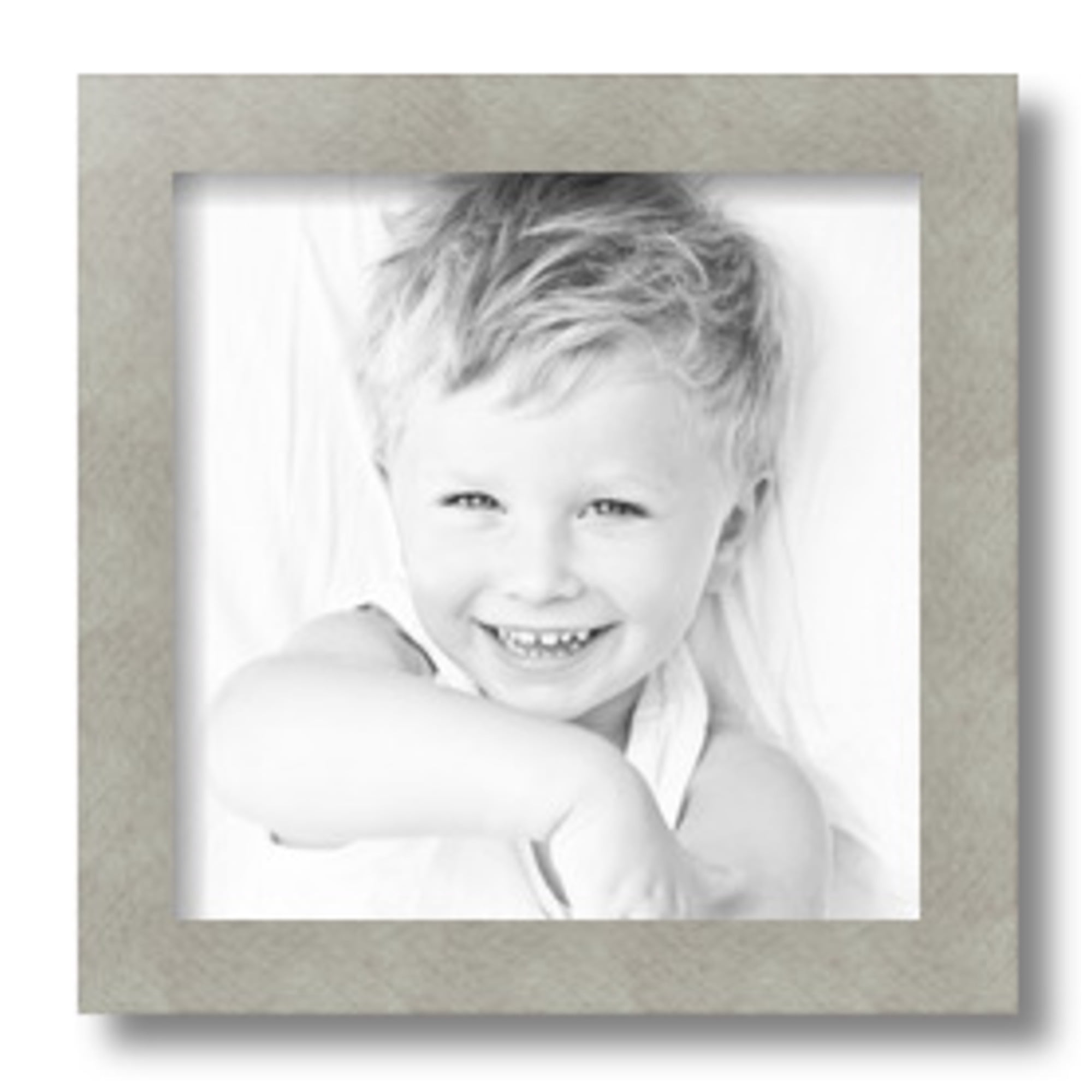ArtToFrames 10" x 10" Classic Silver Picture Frame, 10x10 inch Gray MDF Poster Frame (WOM-4499), 1 Pack
