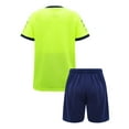 thumbnail image 2 of DPOIS Boys Girls 2-Piece Sports Suit Football Outfits Athletic T-Shirt with Shorts Fluorescent Green 11-12, 2 of 7
