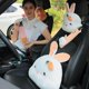 thumbnail image 3 of Lindo reposacabezas de coche de dibujos animados, accesorio de peluche para coche, protección para el cuello, almohada para la cintura, linda funda para cinturón de seguridad, almohada para coche, 3 of 6