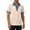 03-Khaki, variant on Ecqkame Men's Lapel Shirts Short Sleeve Casual Lightweight Pullover Tops Daily Versatile Outdoor Golf Tennis Shirt Black L