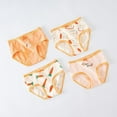 thumbnail image 3 of GYRATEDREAM 4 Pack Little Girls' Cotton Brief Breathable Toddler Panties Kids Assorted Bikini Underwears 2-10 Years, 3 of 4