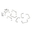 thumbnail image 3 of maskred Arch Shape Pulls for Gate Closet 4Pcs Modern and Functional Silver Small 8 Pcs 1Set, 3 of 6