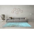 thumbnail image 3 of Ahgly Company Indoor Rectangle Persian Light Blue Traditional Area Rugs, 7' x 9', 3 of 4