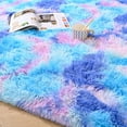 thumbnail image 6 of Softlife Soft Rainbow Area Rugs Fluffy Colorful Rugs Cute Floor Carpets Shaggy Playing Mat for Bedroom Home Decor,3'x5',Purple, 6 of 7