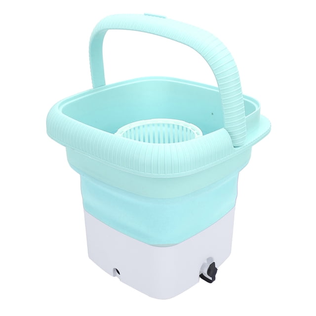 Mini Lavadora para Ropa Interior, Ropa de Bebé, Toallas, Calcetines, Juguetes, Lavadora de Ropa Plegable Portátil Gran Capacidad 9L, Alimentación por USB, Función de Lavado y Lavado y