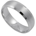 thumbnail image 3 of Oxford Ivy Men's Solid 14K White Gold 6MM Comfort Beveled Edge Wedding Band (Available Ring Sizes 8-12 1/2) Size 11.5, 3 of 3