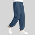 thumbnail image 4 of SERTGUTR Girls' Jogger Pants Elastic Waist Relaxed Tapered Fit Side Pockets Lightweight Crinkle Fabric Casual School Summer Outdoor Everyday Wear, 4 of 6