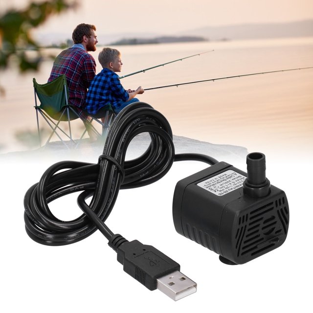 Pompe d'Aquarium, Structure Compacte de Pompe à Eau USB Durable pour Ingénieur pour Extérieur