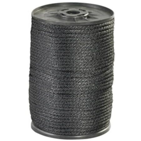 

0.12 in. 320 lbs Black Solid Braided Nylon Rope