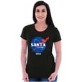 thumbnail image 3 of NASA Santa Claus Christmas Sleigh Women's T Shirt Ladies Tee Brisco Brands S, 3 of 5