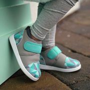 ikiki Glacial Refraction Squeakerless Toddler Shoes | Teal/Gray