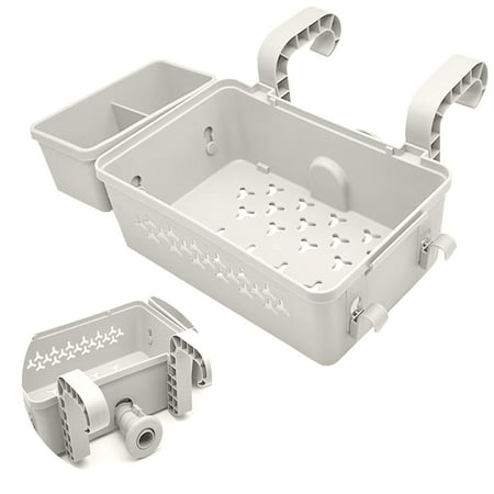 

Storage With Cup Holders For 3 Inch Or Smaller Top Above Ground Pool Accessories Fit For Most Above Ground Pool Dish Racks for Kitchen Counter over