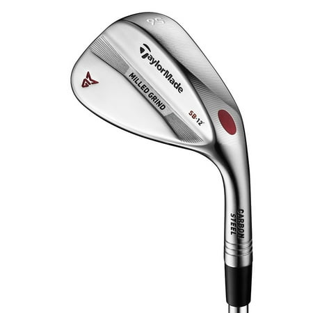 TaylorMade Milled Grind Golf Wedge (Left Hand, Chrome Finish, Low Bounce, 56° Loft, 9° Bounce)