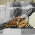 thumbnail image 6 of PiccoCasa Plush Fleece Throw Blankets for Sofa Couch, 60"x80", Gray and White, 6 of 6