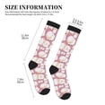 thumbnail image 2 of Lsque Cartoon Sheep Pattern Sport Compression Socks for Men & Women 15-20 mmHg Knee High Nurse Pregnant Running Medical and Travel Athletic, 2 of 6