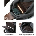 thumbnail image 4 of Hukapapa Bolso de Lona de Ocio Bolso Colgado en el Pecho-Cartero Estudiante Simple Bolso Masculino Colgado hacia atrásVerde, 4 of 5