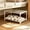 507#White, variant on Under Bed Shoe Rack Space Saving Organizer 2 Tier Foldable Shoe Storage Shelf Durable Closet Organizer Rack For Bedroom Dorm Entryway Closet Small Space Home Organization