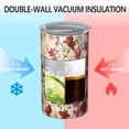 thumbnail image 2 of 20oz Coffee Tumblers Multicolor Christmas Floral Pattern Stainless Steel Vacuum Insulated Travel Tumbler Coffee Cups Mug with Lid and Straw with Cleaning Brush for Cold & Hot Drinks, 2 of 5