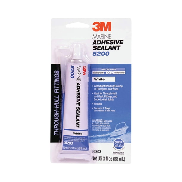 Sellador Marino 3M 5200 Blanco de Curado Rápido 88 ml
