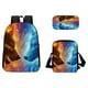 thumbnail image 1 of Bolso de escuela con patrón de animales en 3D, bolso multifunción de viaje transpirable para exteriores, 3 piezas Wmkox8yii jkg5021, 1 of 1