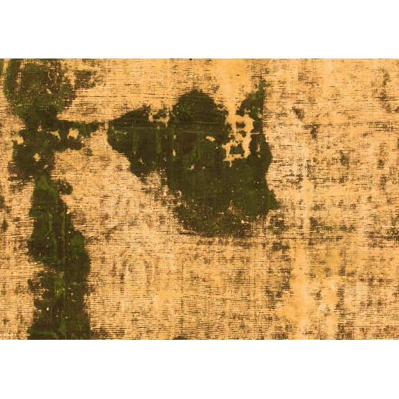 Ahgly Company Indoor Rectangle Abstract Orange Modern Area Rugs, 8' x 10'