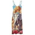 thumbnail image 5 of Colorful Elephant Flower Fine Art Sleeveless Dress Summer Dress Woman 2025, 5 of 7